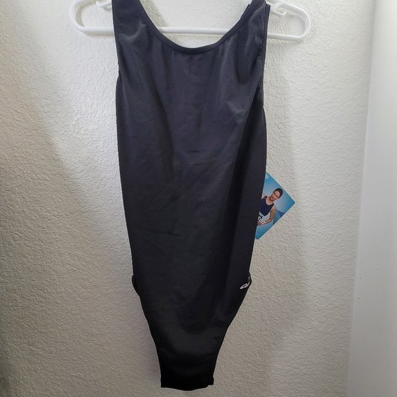 NWT Women's One-Piece Black Bathing Suit - Picture 1 of 5